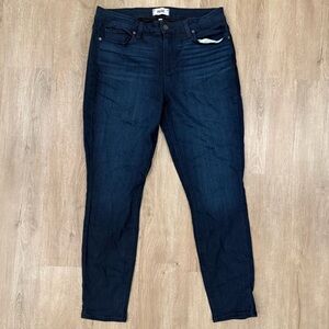 PAIGE Verdugo Ankle Dark Wash Denim Size 32